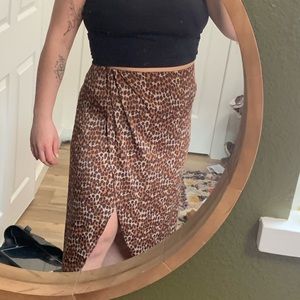 Urban Outfitters cheetah midi skirt